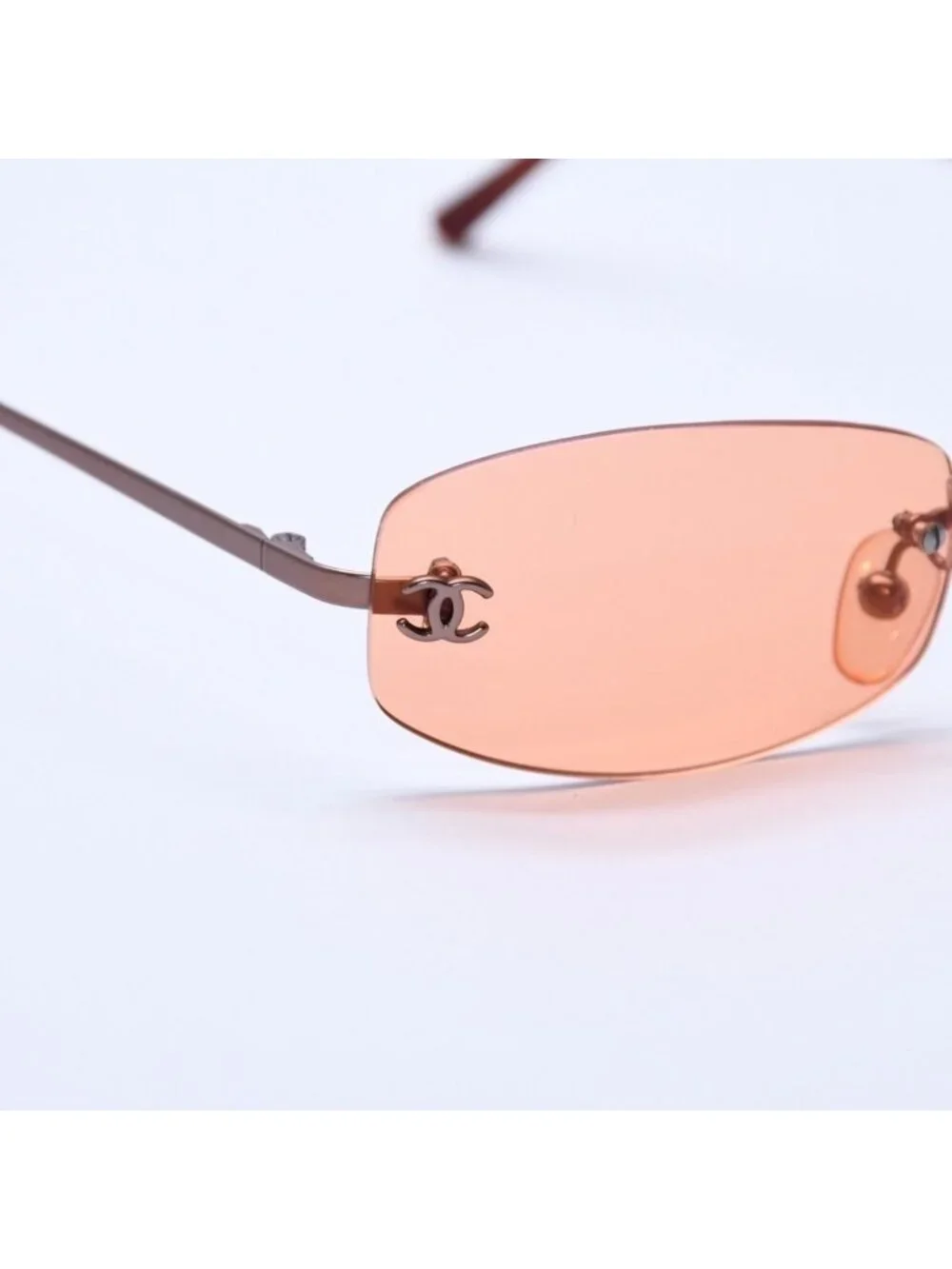Chanel Rimless Sunglasses Eyewear 4002 CC Logo
